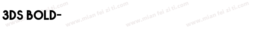 3ds bold字体转换